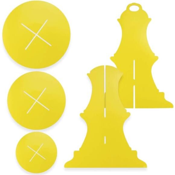 Faxco 3 Pack 3-Tier Colorful Round Cardboard Cup Cake Holder Stand Dessert Tower - Picture 3 of 7